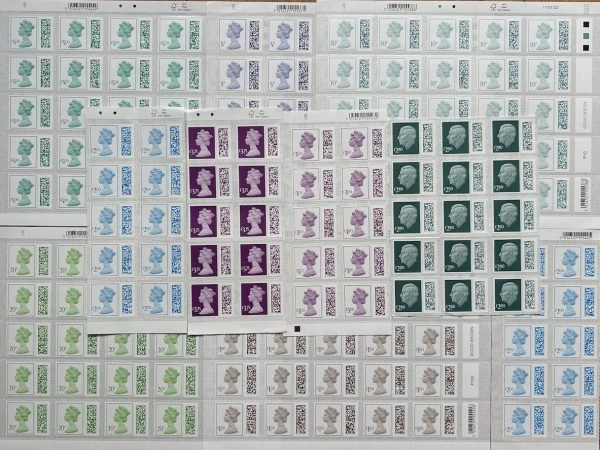 We buy all High And Low Value Barcoded Postage Stamps